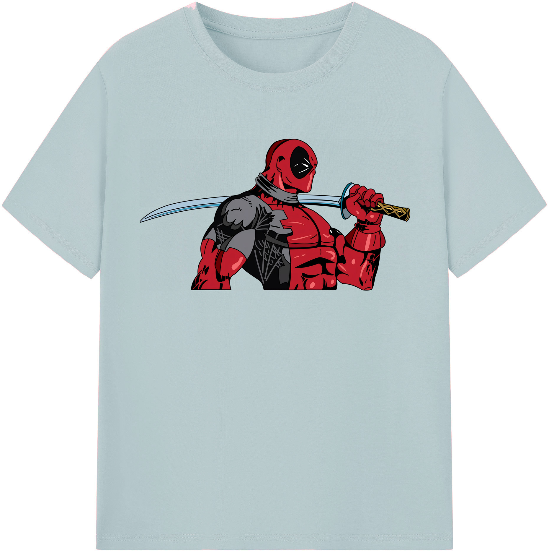 （画像用） Deadpool デッドプール 綿100％半袖Tシャツ（フロントプリント）